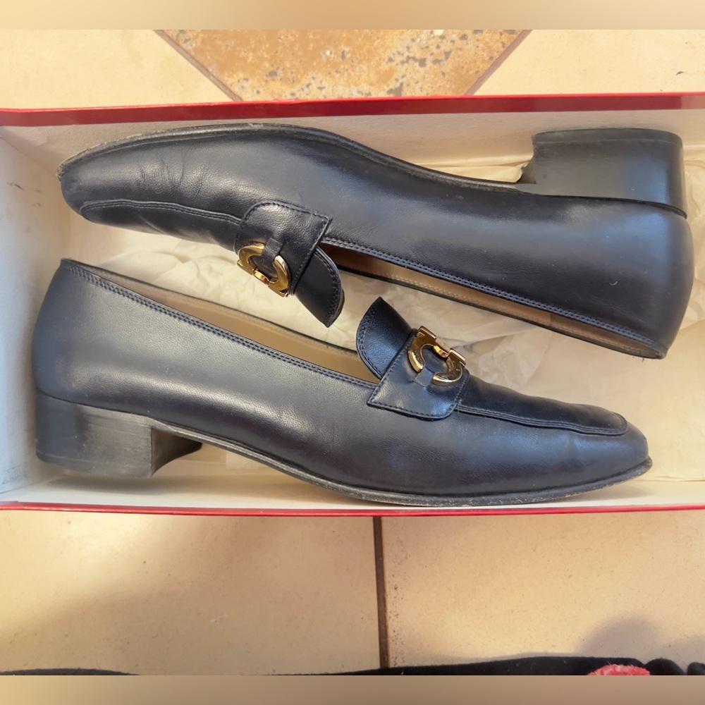 Salvatore Ferragamo Forever Blue Loafers - Picture 5 of 6